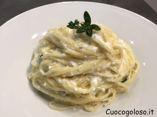 spaghetti-con-ricotta-aromatica3 Spaghetti con Ricotta Aromatica