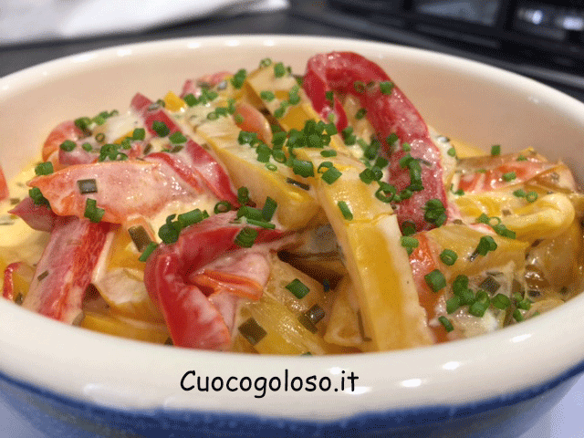 IMG_5614 Peperoni Cremosi con Yogurt Greco ed Erba Cipollina