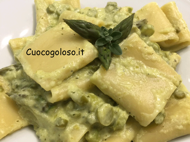 paccheri-cremosi-con-robiola-asparagi-e-maggiorana9 Paccheri Cremosi con Robiola, Asparagi e Maggiorana