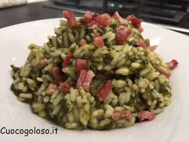 risotto-con-spinaci-e-prosciutto-cotto.6 Risotto con Spinaci e Prosciutto Cotto
