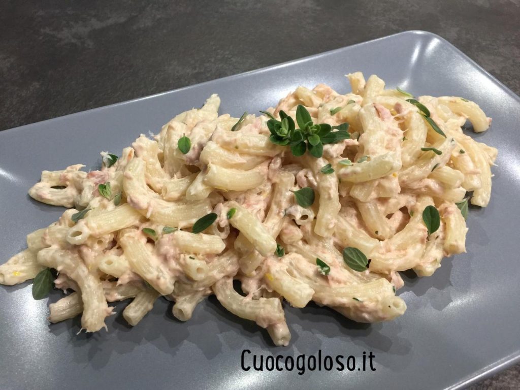 6BD6DFF0-15F2-4FD1-BB6D-77781CD7F626-1024x768 Maccheroncini senza Glutine cremosi con Tonno e Maggiorana