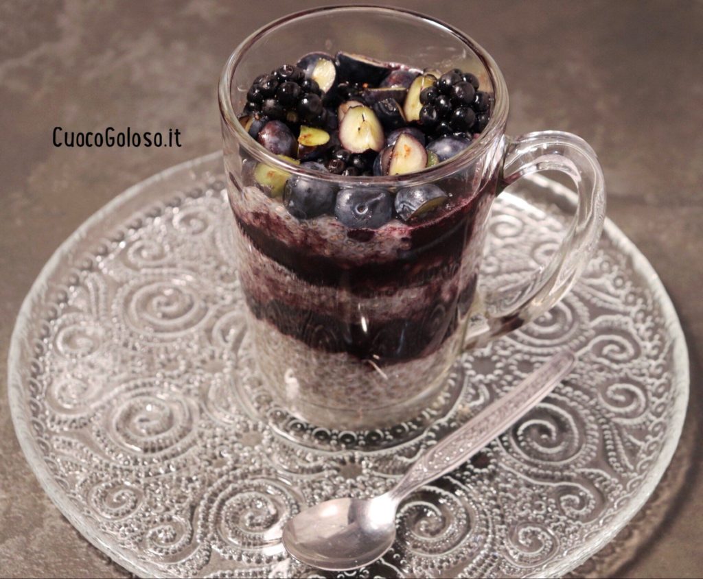 3EE935C1-B879-4893-BEBF-B72B1613D86C-1024x844 Chia Pudding con More e Mirtilli
