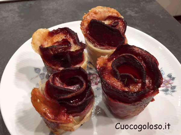 Rose Rustiche con Rapa Rossa e Provola Affumicata