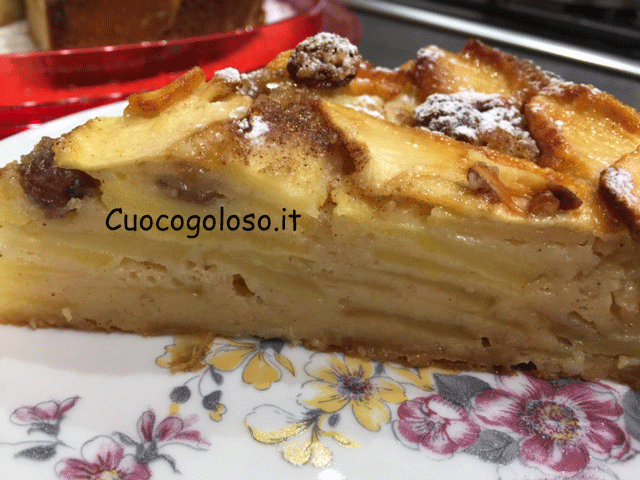 IMG_5577 Torta Abbuffata di Mele e Uvetta al Profumo di Limone