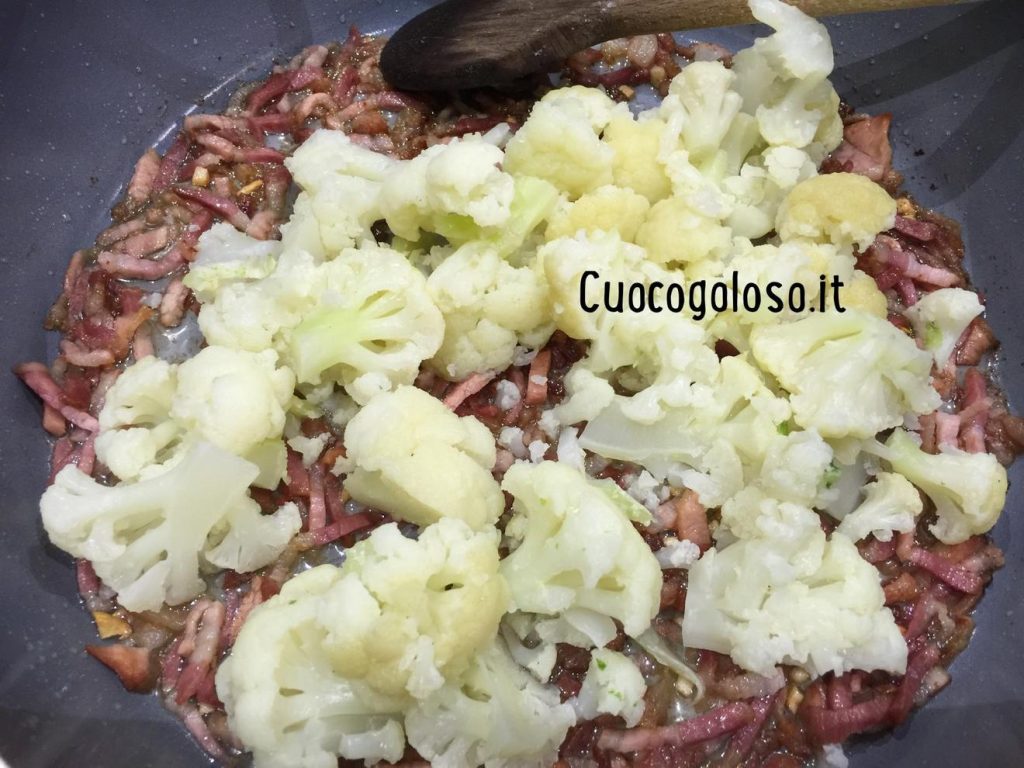 34045263-FC28-44FA-BFDA-6D08874AA2C1-1024x768 Tagliatelle senza glutine con Pancetta Affumicata e Cavolfiori