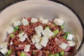 Insalata di Riso Rosso, Pisellini Novelli e Feta