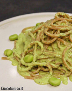 pestodifave2-238x300 Spaghetti Integrali con Pesto di Fave