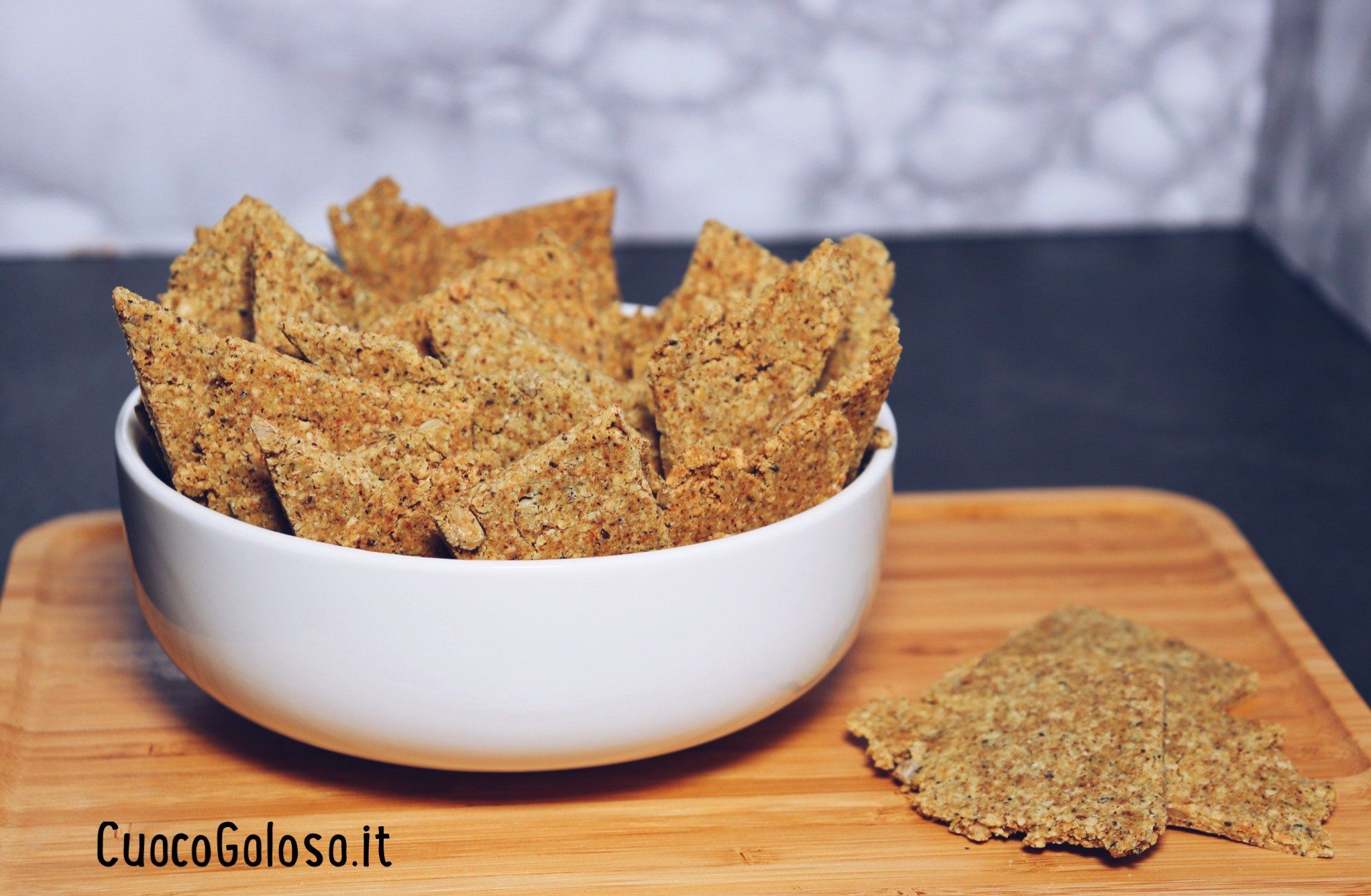Crackers di Grano Saraceno e Mandorle senza Glutine