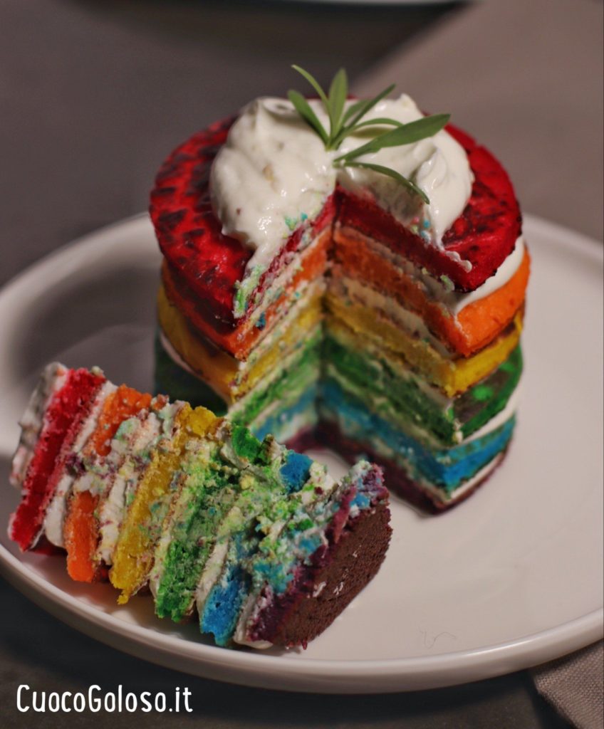 C22823FC-C63F-4D11-AEE4-7B6FE9D548C9-848x1024 Rainbow Pancakes Salati con Crema di Formaggio Caprino e Limone