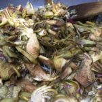 IMG_4167-150x150 Penne Lisce con Crema di Carciofi, Robiola e Speck Croccante