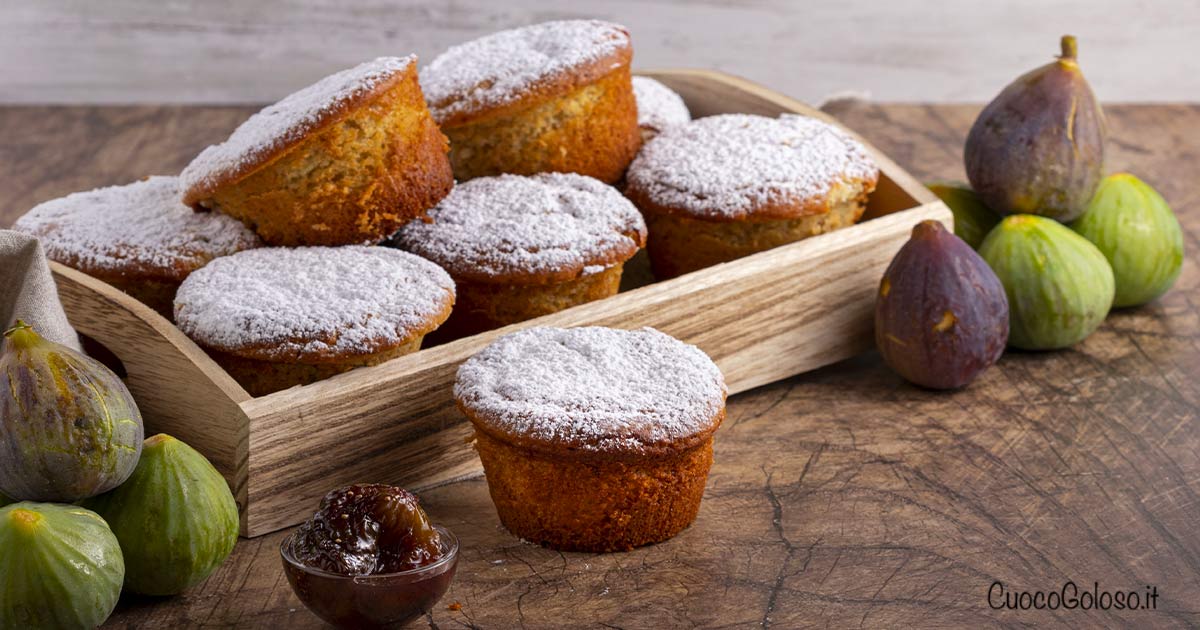 Muffin Integrali con Ricotta e Fichi Caramellati