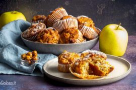 Muffin con Mele e Croccante alle Nocciole