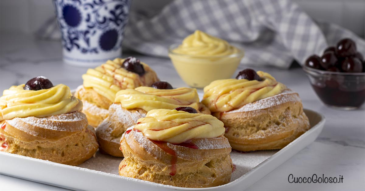 Zeppole di San Giuseppe al Forno