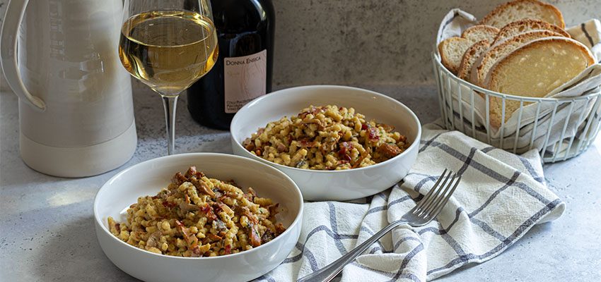 Passatelli asciutti con Galletti e Pancetta Piacentina